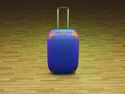 suitcase Low-poly 3D model
