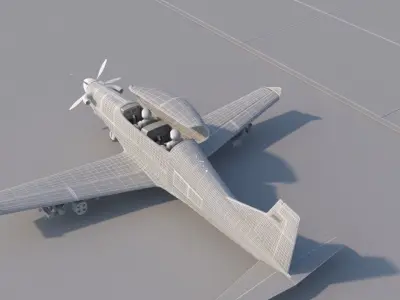 Hurkus C Airplane 3D model