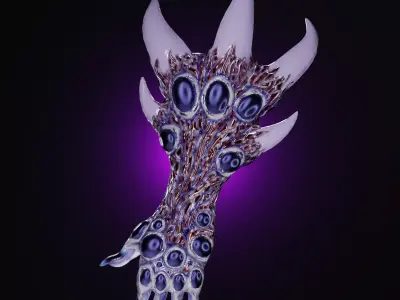 Armor Glove Low-poly 3D model