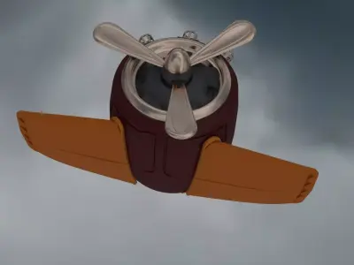 animation aircraft 3D model