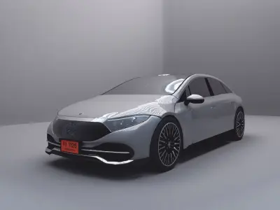Mercedes Benz EQS 2021 Exterior modeling Free 3D model