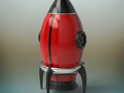 Toy Rocket 3D model