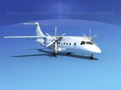 Dornier Do-328-130 Unmarked 1 3D model