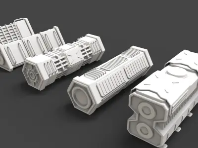 scifi props 3D model