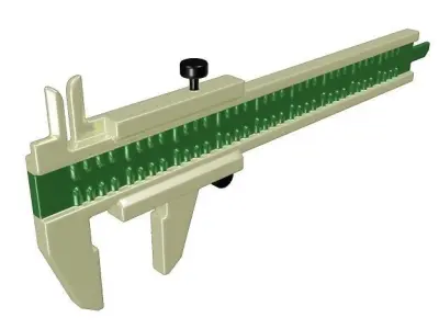 Marvelous Vernier Caliper Toy Low-poly 3D model