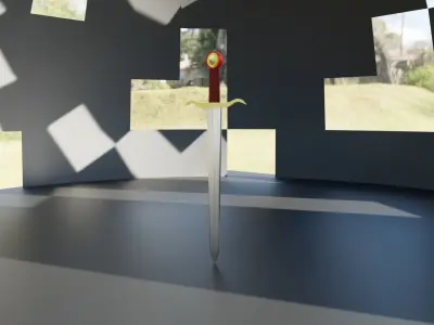 Whitcher Sword Free 3D model