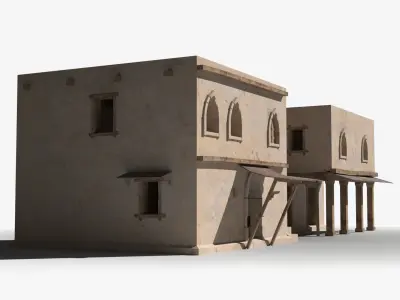 Arab x5 Low-poly 3D model