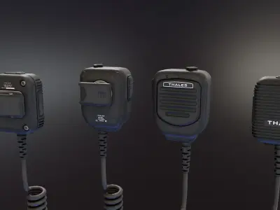 Thales PTT Handheld Speakers Low-poly 3D model