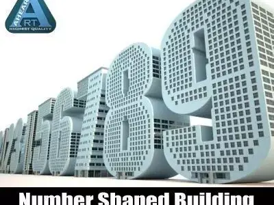 Number Buildings 3D model