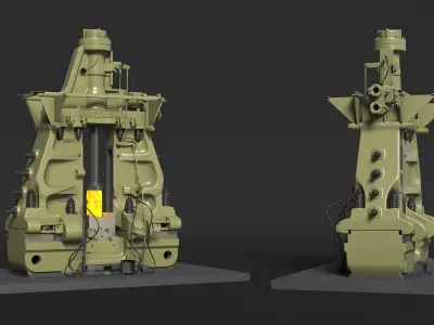 New Pneumatic Forging Hammer Machine 3D model