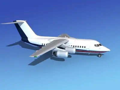 BAe 146-100 Corporate 3 3D model