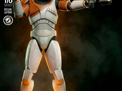 STAR WARS Clone Commando Sculpture 3D print model