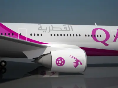 World Cup Qatar 2022TM Aircraft 3D model