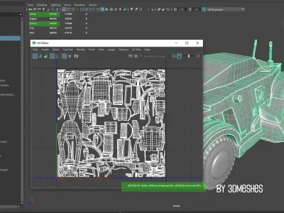 Air Base 8 - Car PBR 3D Model Low-poly 3D model