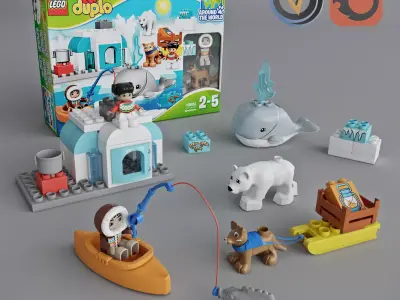 LEGO DUPLO AROUND THE WORLD ARCTIC 3D model