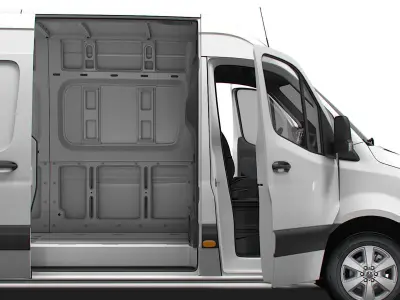Mercedes Benz Sprinter L3H2 RWD HQ Interior 2025 3D model
