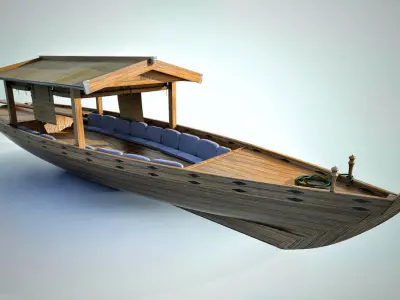Japanese Boat 3D model