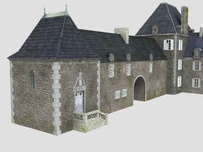 French XVIIIth century manor 3D model