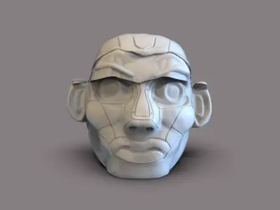 Fiction Head 3D print model purchase