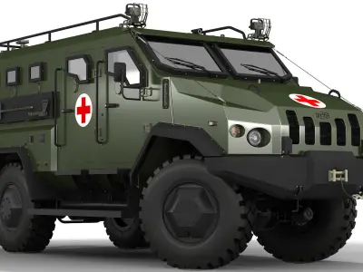 APC Varta Ambulance  3D model