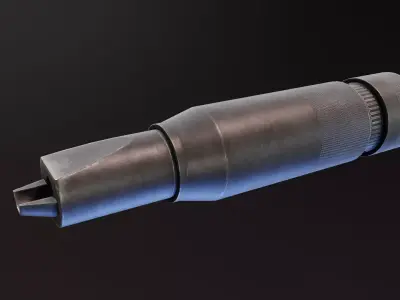 PBS4 Suppressor Low-poly 3D model