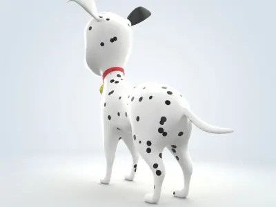 Dalmatian Dog 3D model