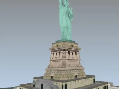 Statue of Liberty lowpoly model Low-poly 3D model