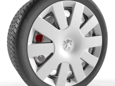 Peugeot 107 Wheel 3D model