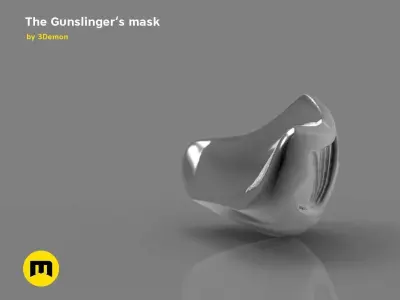 The Gunslingers mask 3D model
