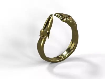 High-Quality 3D Ring Jet Model Low-poly 3D model