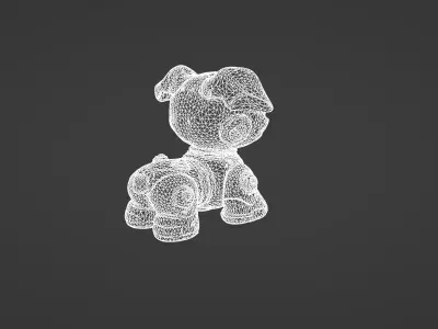 Stylized Robotic Pet Dog 3D model purchase