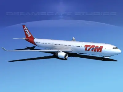 Airbus A330-300 TAM 3D model
