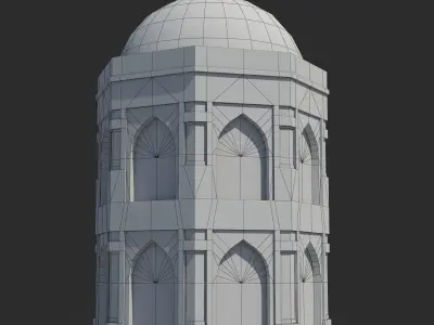 Arab x2 Low-poly 3D model