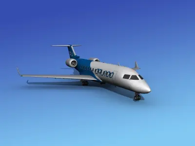 Canadair CRJ100 Bombardier 3D model