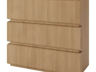 Drawer Dresser Colston Free 3D model
