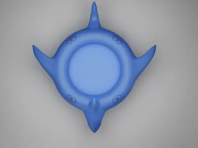 Shark Floatie Low-poly 3D model