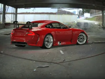 Jaguar XKR GT2 Free low-poly 3D model