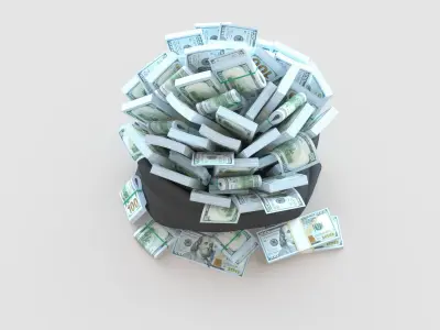 Money Bag 3D model purchase