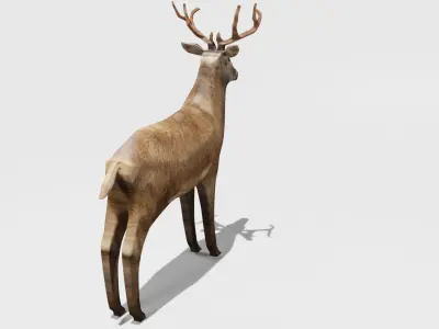 Deer Obj Blend 3D model