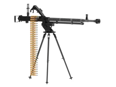 DShK Heavy Machine Gun 3D model