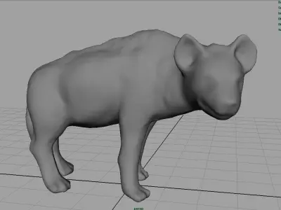 Hyena Low-poly 3D model