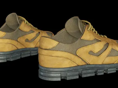 Tactical Shoes Low-poly 3D model