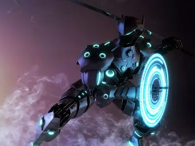 Ninja robot design mk1 3D model