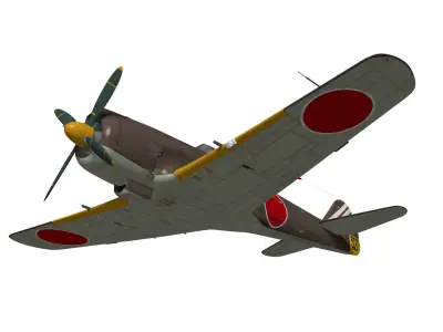 Nakajima Ki-84 Hayate 3D model