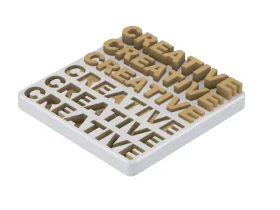 3D Text Sign Free 3D print model