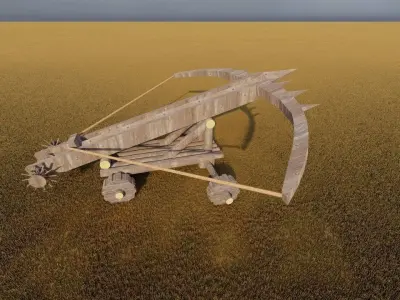 Medieval Ballista 3D model