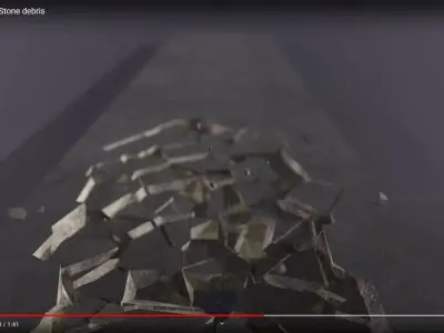 Ground Crack Collapse 02 3D model