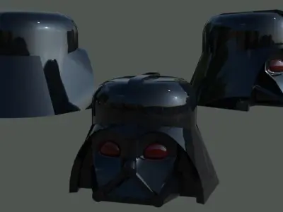 lego darth vader helmet Free 3D model