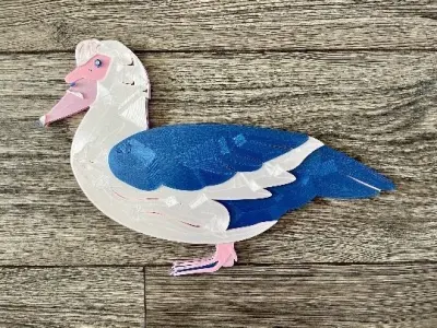 Muscovy Duck Wall Art Commercial 3D print model