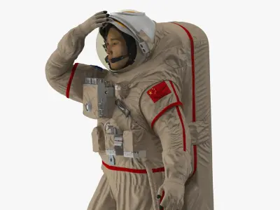 Chinese Astronaut Space Suit Haiying Rigged 3D model